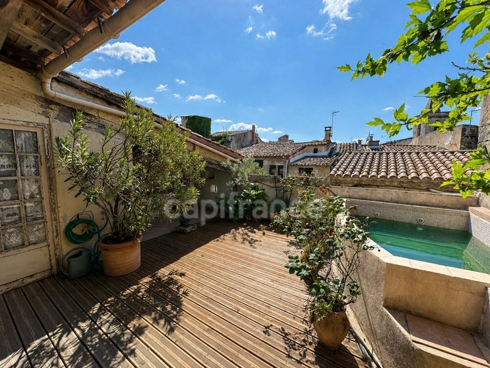Maison à vendre 5 pièces MEYNES (30)Maison de caractère avec tropézienne & patio  un lieu de vie unique chargé dhistoire
