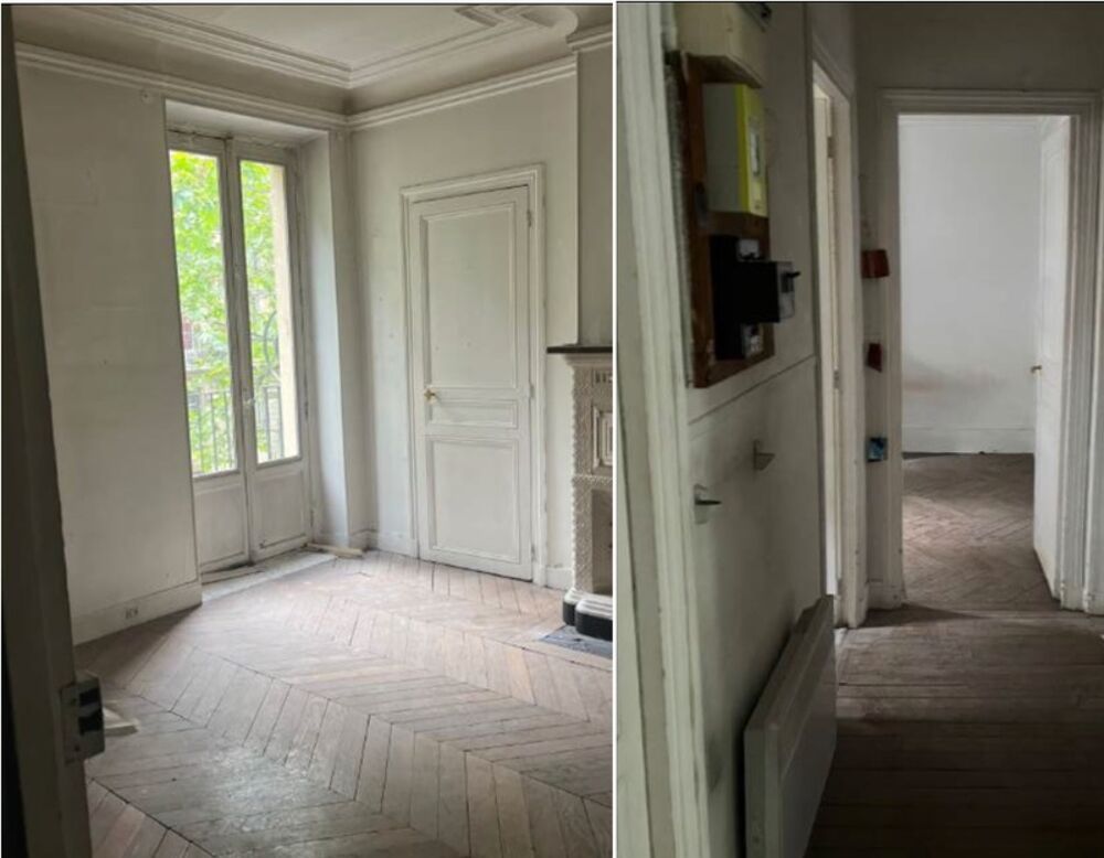 Vente Appartement Appartement T3 avec travaux à vendre PARIS 19e, surface habitable 55 m2 + balcon 2.20 m2 + cave Paris 19