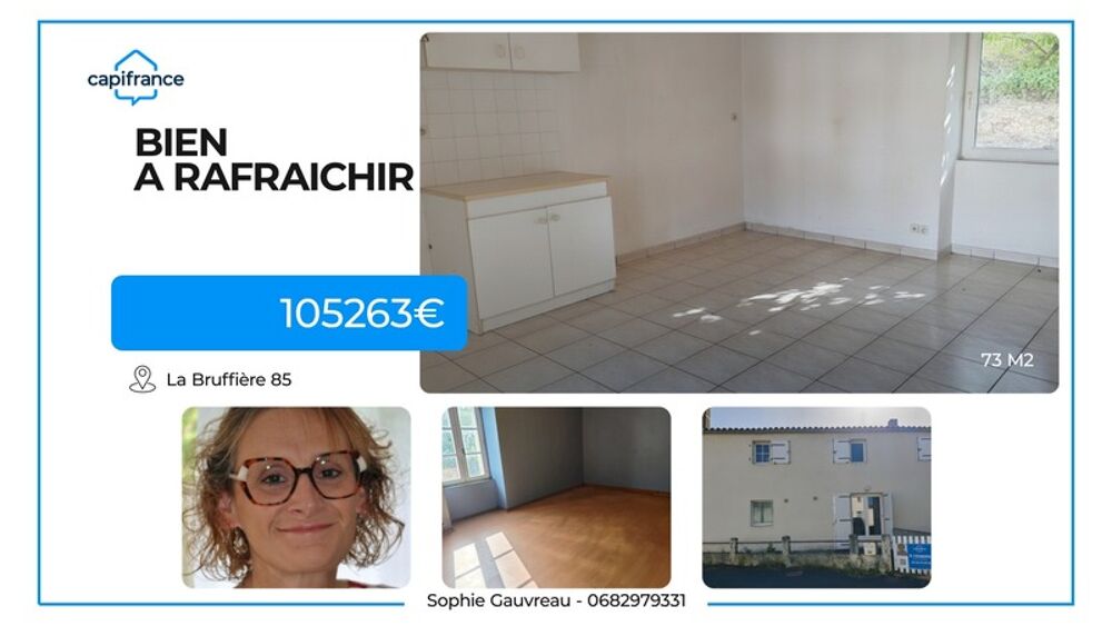 Vente Appartement Maison à vendre 4 pièces LA BRUFFIERE (85) La bruffiere