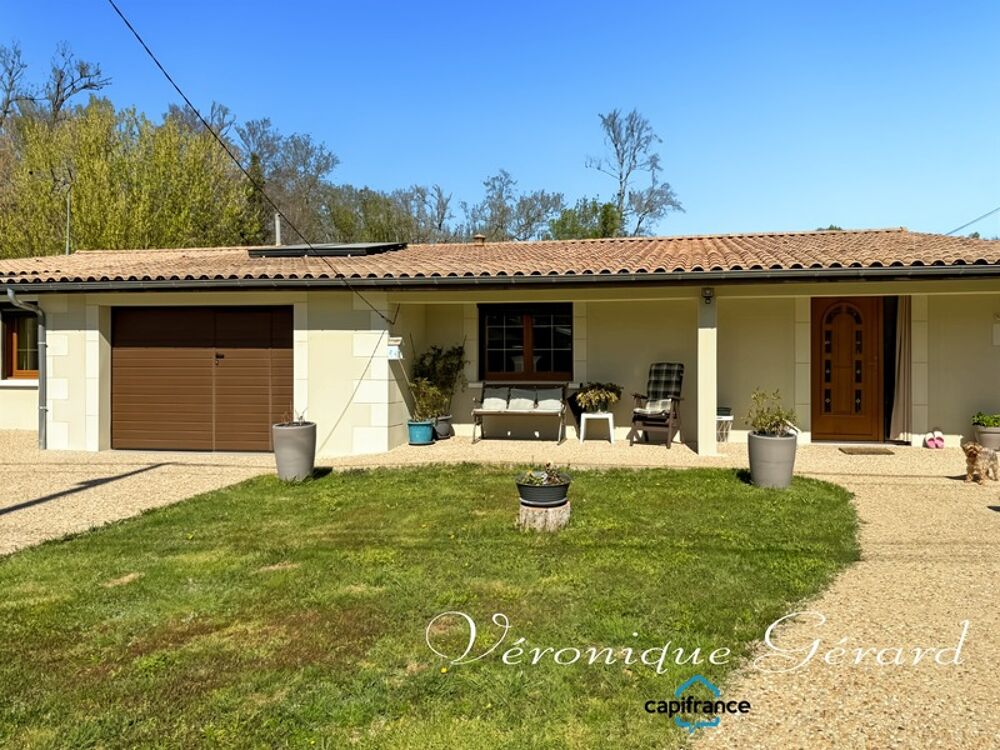 Maison de 134 M² tres LUMINEUSE, en bord de rivière AVEC PROTECTION ANTI INNONDATION PAR GABIONS. CADRE EXCEPTIONNEL
