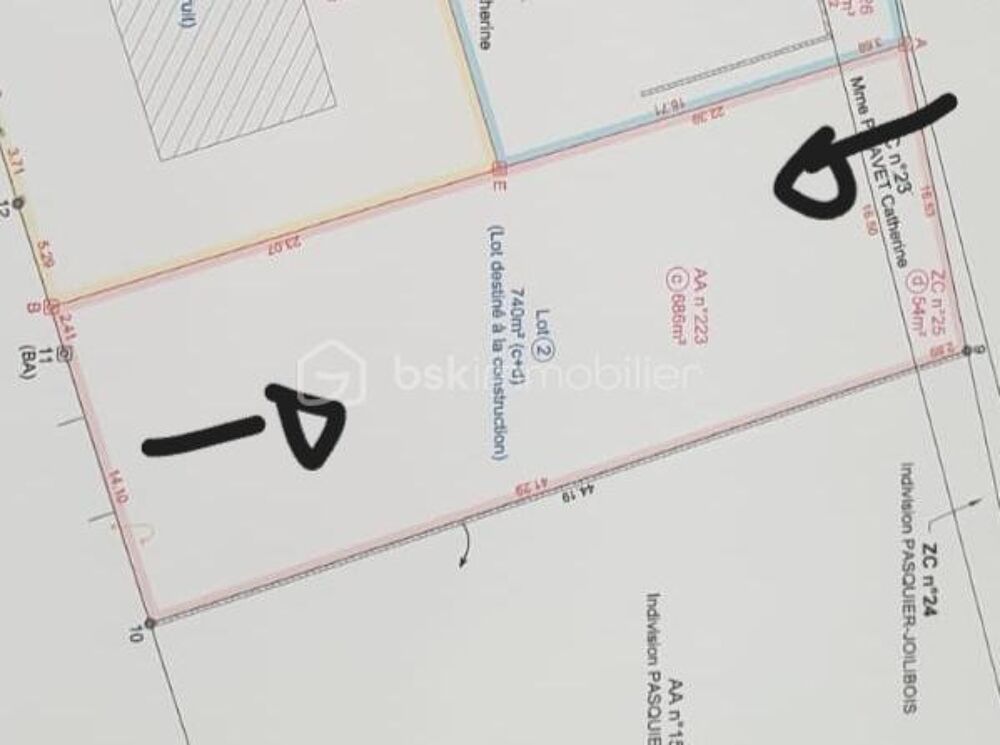 Vente Terrain Terrain constructible de 740m² et viabilisé Montmirail