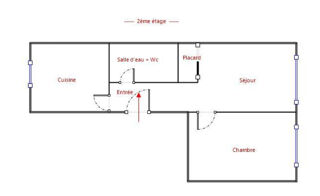  Appartement à vendre 2 pièces 45 m²
