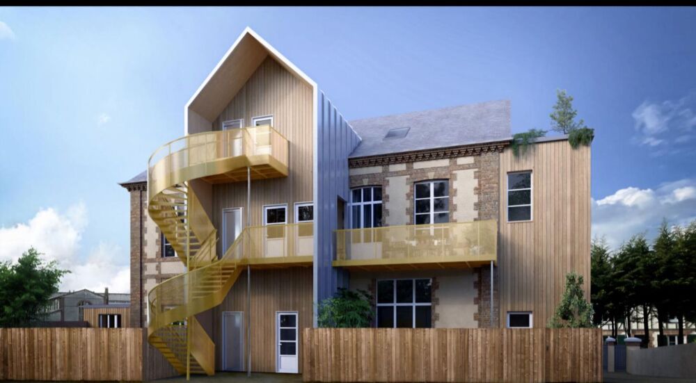 Les Andelys centre ville 27700 - Maison de ville de 380 m2 à rénover (5 appartements possibles) sur environ 1.045 m2 de terrain