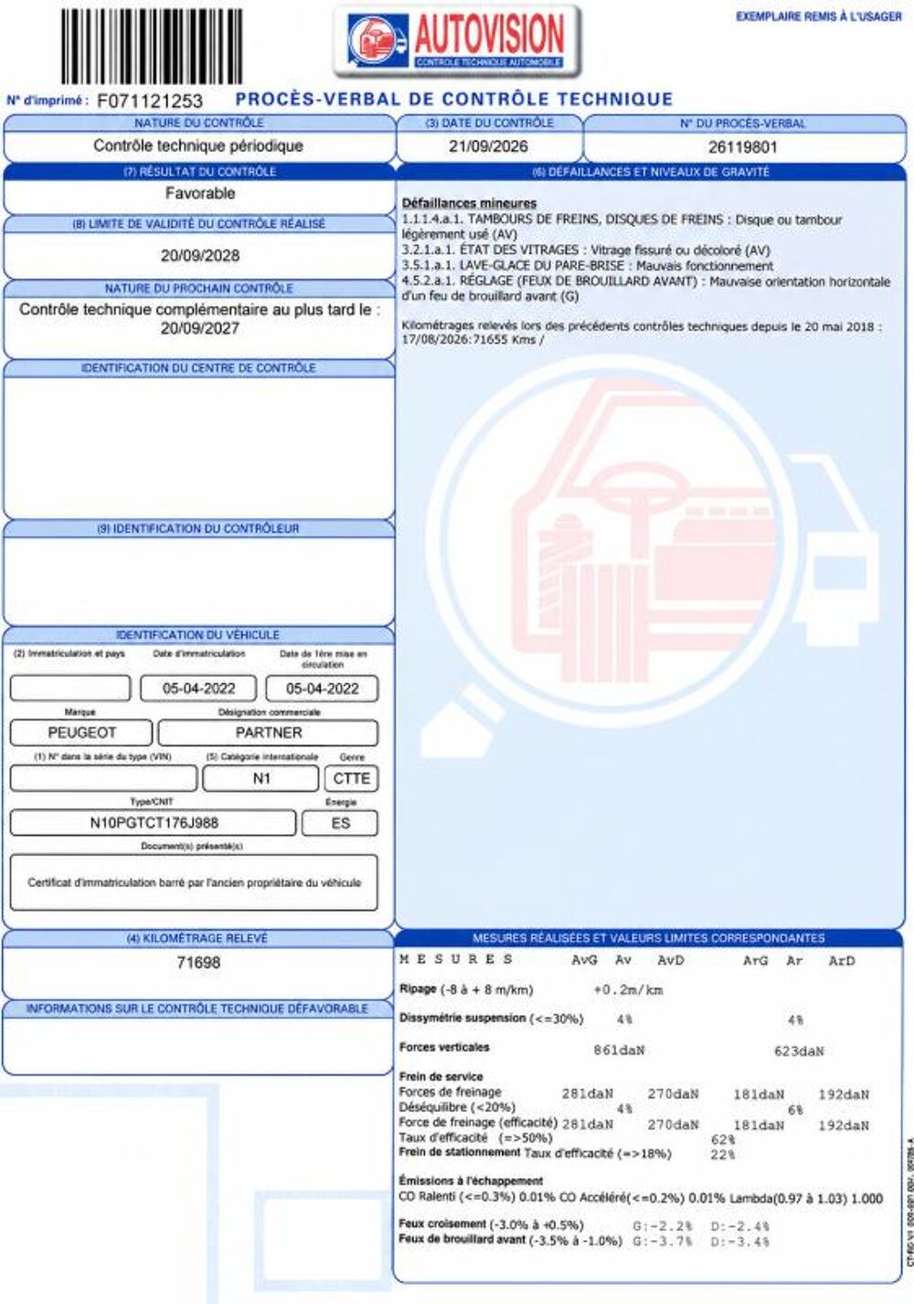 Partner 1&deg; Main / 1.2L PURETECH 110cv Version Premium Clim/Limit/Rad 2022 occasion 60430 Abbecourt