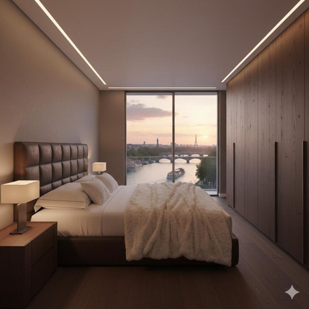 ** Superbe Appartement en Étage Élevé avec Terrasse avec vue dégagée sur la Seine + Parking, Quartier Rives de Seine**