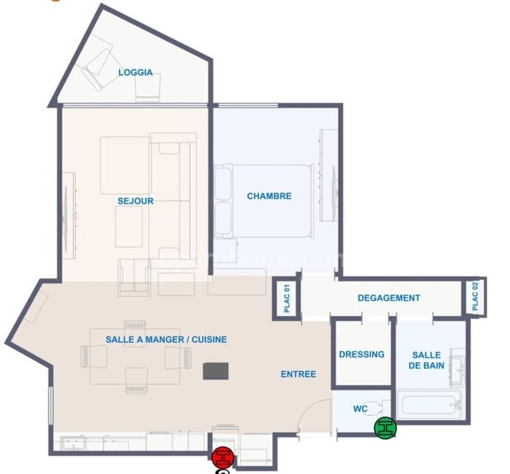 Vente Appartement Appartement à vendre 2 pièces LE CHESNAY (78) Le chesnay