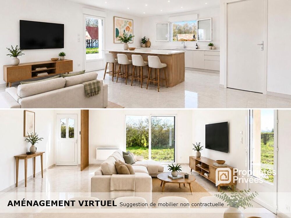 Vente Maison Plain-pied, Maison neuve 2026 - 3 chambres - Pièce de vie 40 m²  - Terrain 1 575 m² Breteuil