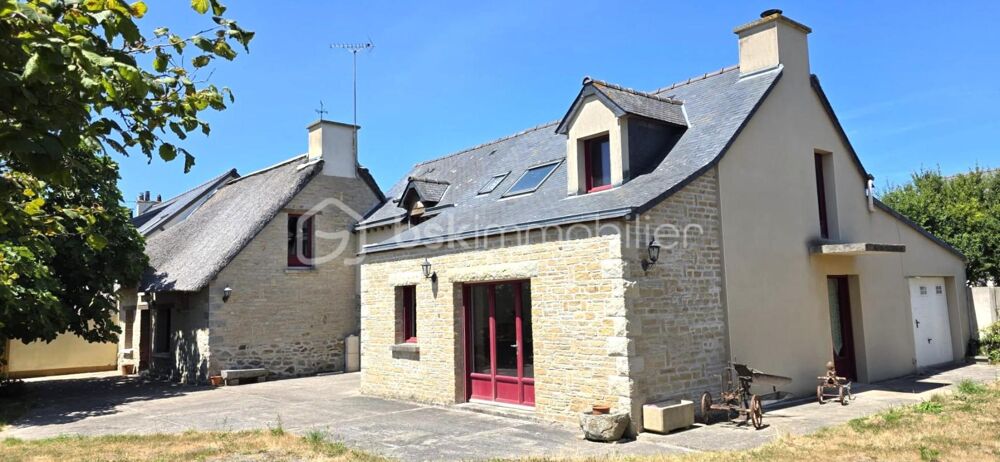 À 350m de la mer  Chaumière en pierre avec terrain en partie constructible !
