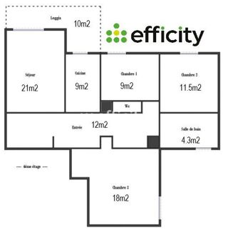  Appartement � vendre 4 pi�ces 90 m�