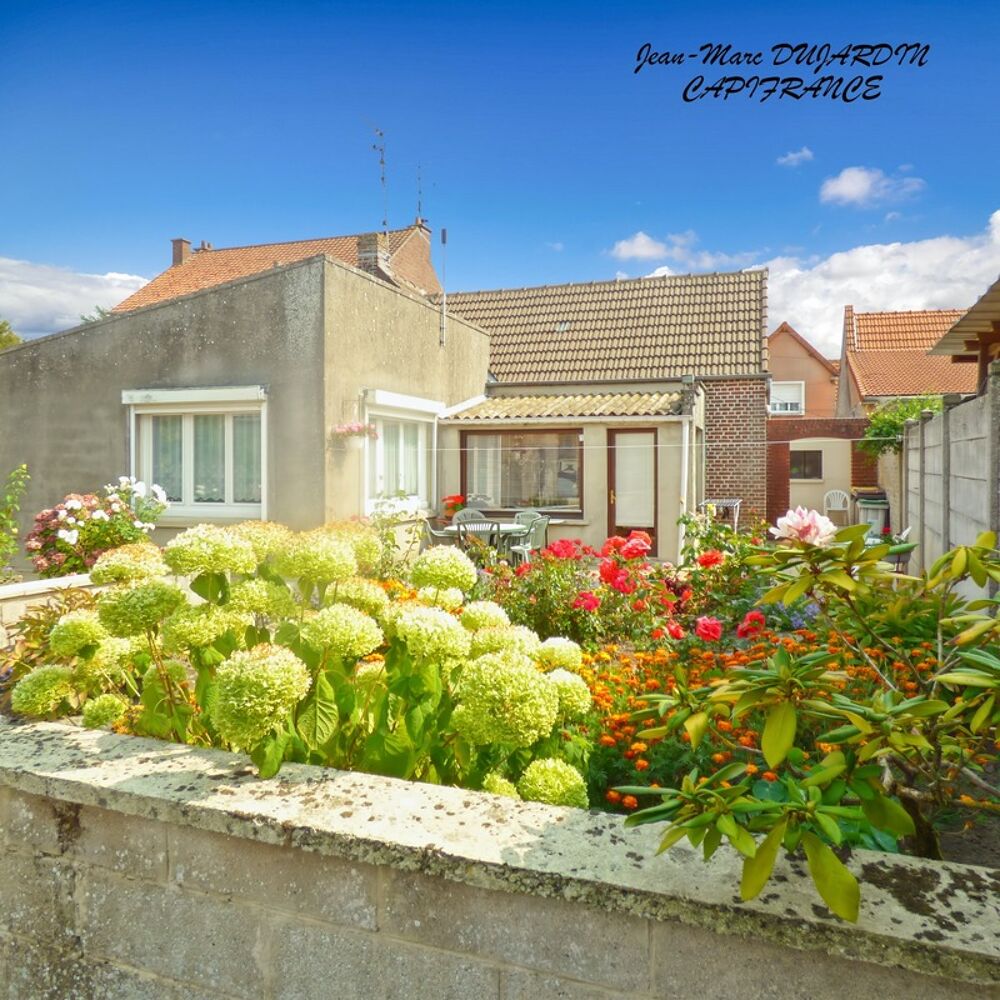VILLERS-OUTREAUX (59)  Vente en Viager occupé  Maison 4 pièces, 2 chambres, garage et jardin
