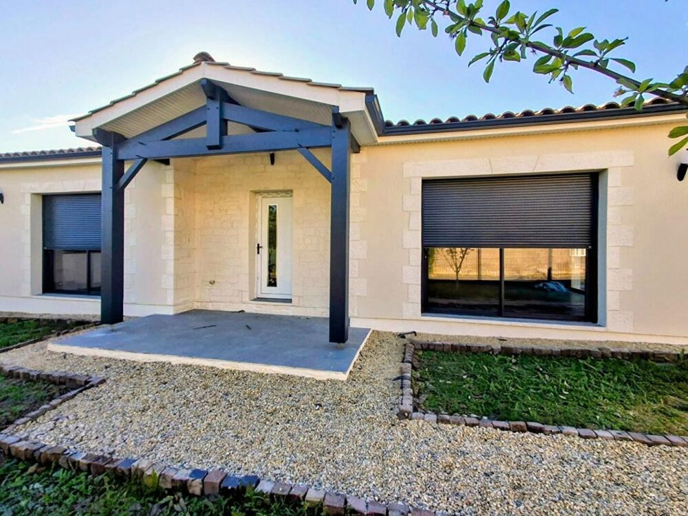 Maison de plain-pied neuve jamais habitée - 116 m² - 3 chambres - grande pièce de vie 60 m² - terrain 615 m²