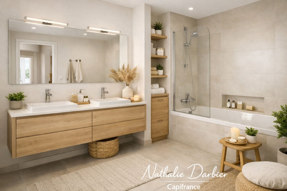 Appartement T4 lumineux avec loggia sur parc intérieur arboré
