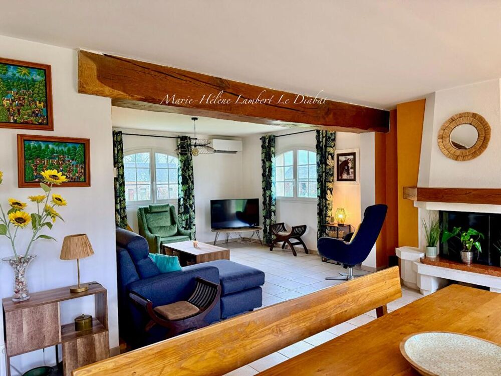 MAISON CLIMATISÉE À SAINT JOUIN BRUNEVAL - VIE DE PLAIN PIED - Maison 7 pièce(s) - Jardin 1500 m2