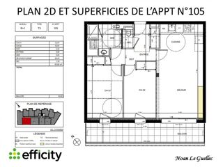  Appartement � vendre 3 pi�ces 63 m�