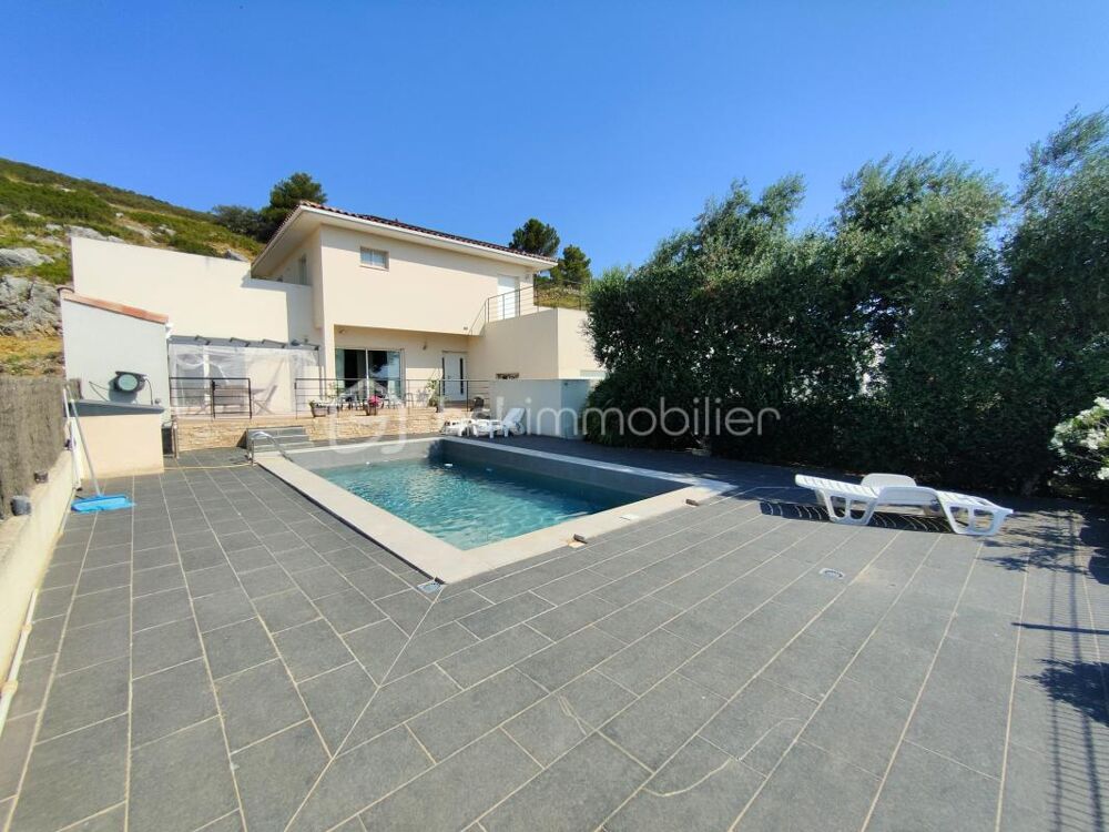 MONTREDON DES CORBIÈRES  VILLA moderne 5 pièces 165m² habitable avec VUE EXCEPTIONNELLE  GRANDE CUISINE EQUIPEE - ARRIÈRE CUIS