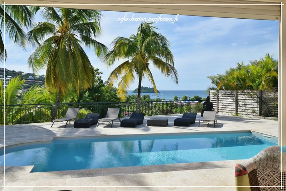 Vente Villa Les Trois-Îlets – Villa prestige T5 de 146 m² habitables (219 m² au total) avec piscine, solarium et vue mer imprenable- A Vendr Les trois ilets