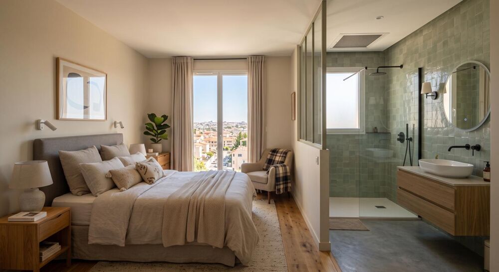 ****Superbe appartement 3 chambres en DERNIER ETAGE avec 3 TERRASSES 65 M2 et place de parking !!****