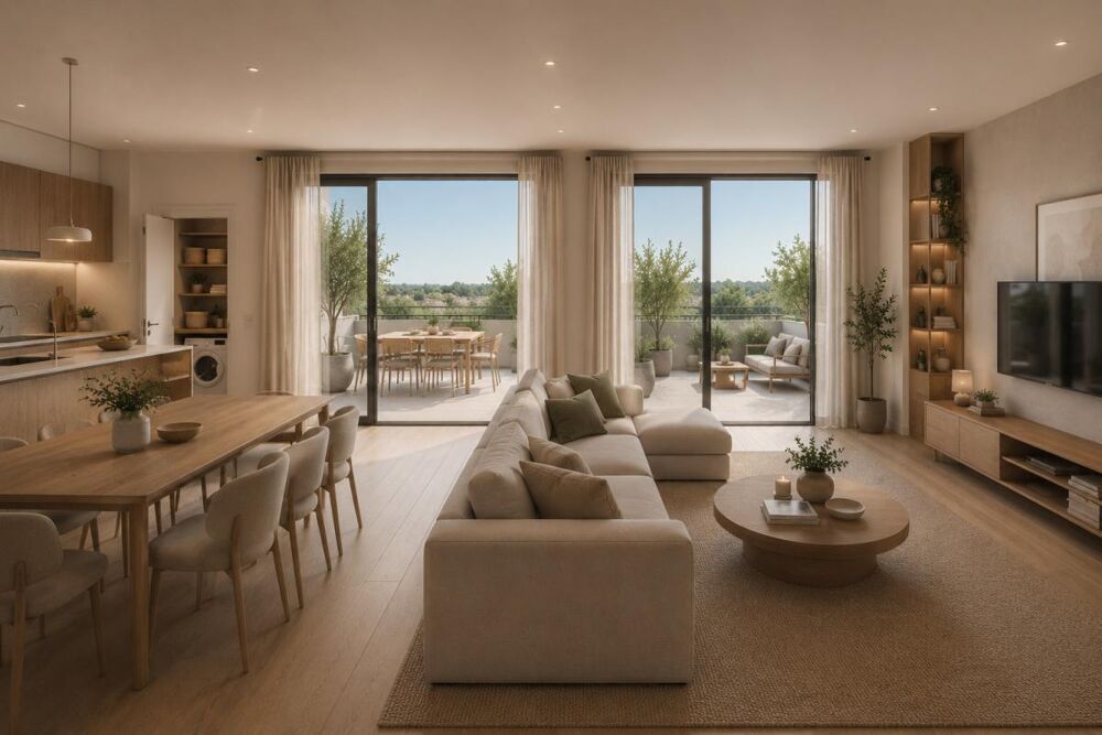 Vente Appartement T4 CHASSIEU 105m²  - TERRASSE -  GRAND SÉJOUR OUVERT Chassieu