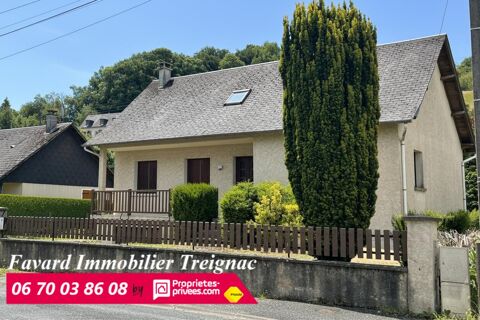   Maison  120 m²  3 chambres - garage  et  jardin plat  850 m² 19 260 TREIGNAC Maison - 6 pièce(s) - 120 m²