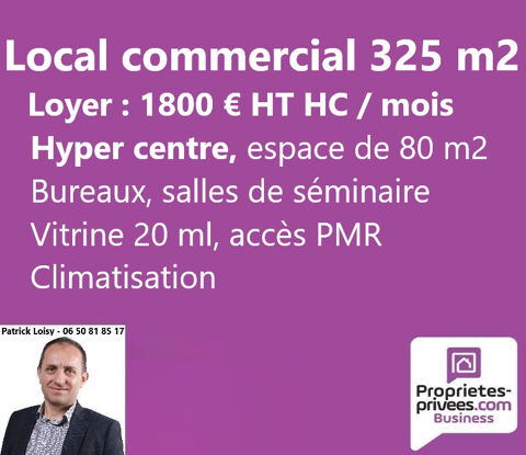 NEVERS HYPER CENTRE - LOCATION LOCAL COMMERCIAL 325 M2 1800 58000 Nevers
