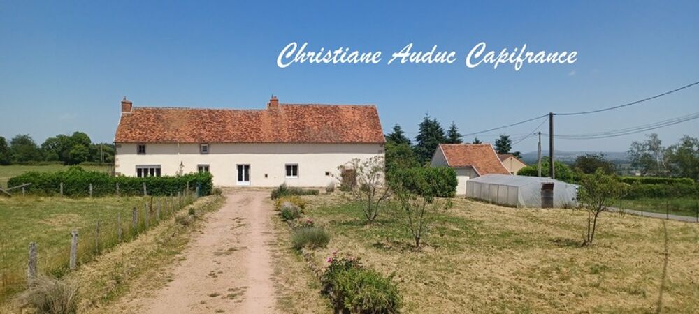 Vente Maison 5 minutes de Génelard, au calme, maison en pierre, de plain-pied, rénovée en 2025, de 118.50 m², 135 m² de grenier aménageable, Martigny le comte
