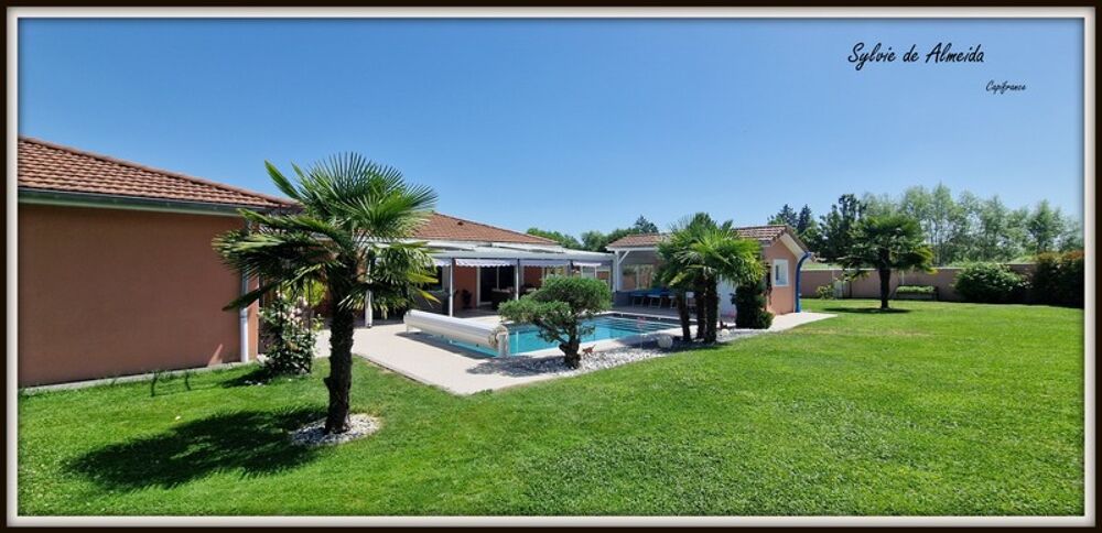 Vente Maison Maison Individuelle, plain pied à vendre 146 m² 6 pièces, garage, piscine, Terrain 1250m² BOISSEY (01)Proche Pont de Vaux Boissey