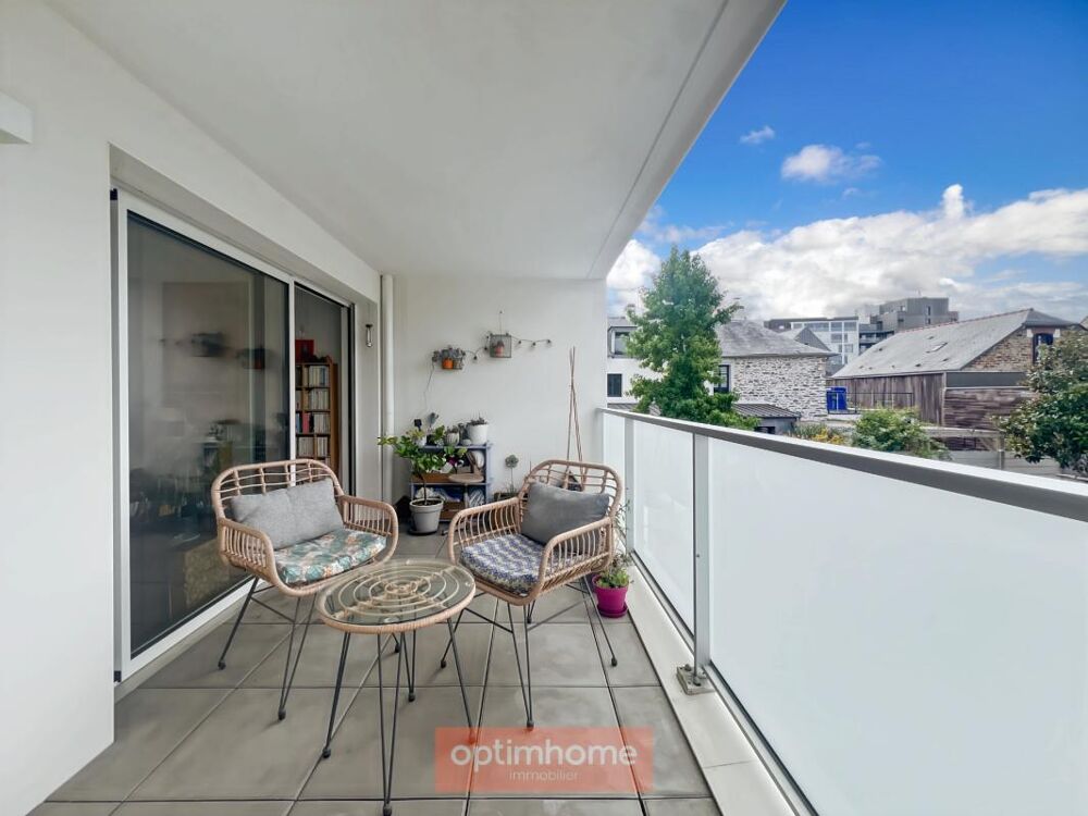 Vente Appartement Rennes Sud-Gare Sainte-Thérèse – T4 traversant, 3 chambres, 2 loggias, garage Rennes
