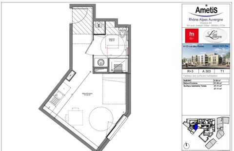  Appartement � louer 1 pi�ce 27 m�