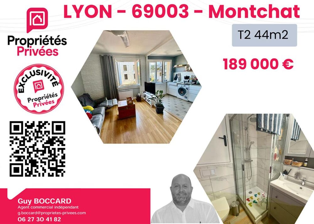 Vente Appartement Appartement Lyon 2 pièce(s) 44 m2 Lyon 3