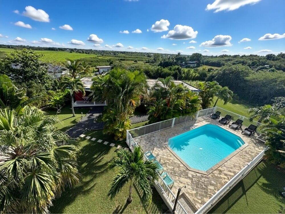 3 villas ou Gites à vendre à ANSE BERTRAND (971),piscine, 2000M2 terrain, proches plages