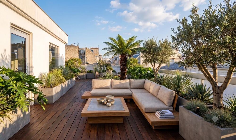 **DERNIER ETAGE - SUPERBE TERRASSE 36m2 + PARKING - Proche Métro Ligne 4 et 13