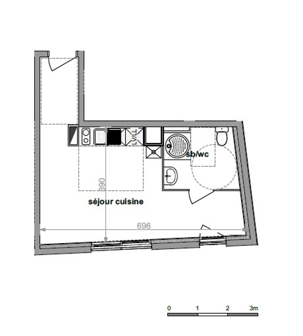 Location Appartement T1 NEUF avec parking Darnetal
