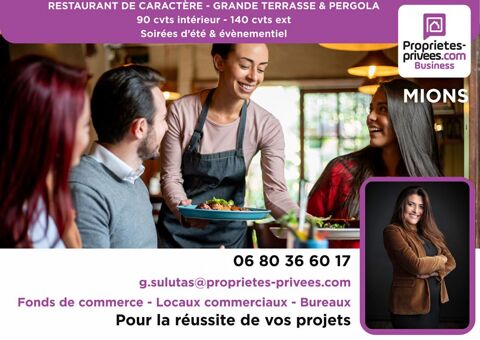 À SAISIR ! Restaurant Café Comptoir avec Grande Terrasse et Pergola 330000 69780 Mions
