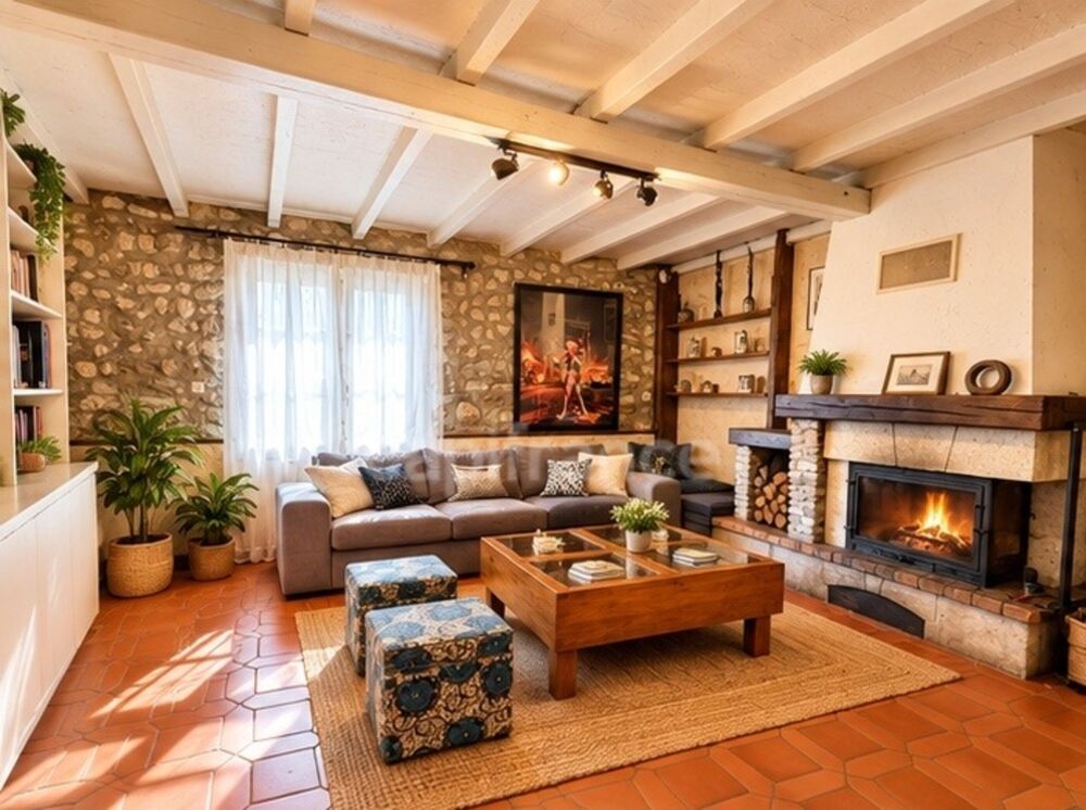 Vente Maison Le Mesnil-Aubry Centre - Maison en pierre de 130m² environ - Jardin sans vis-àvis et Garage Le mesnil aubry