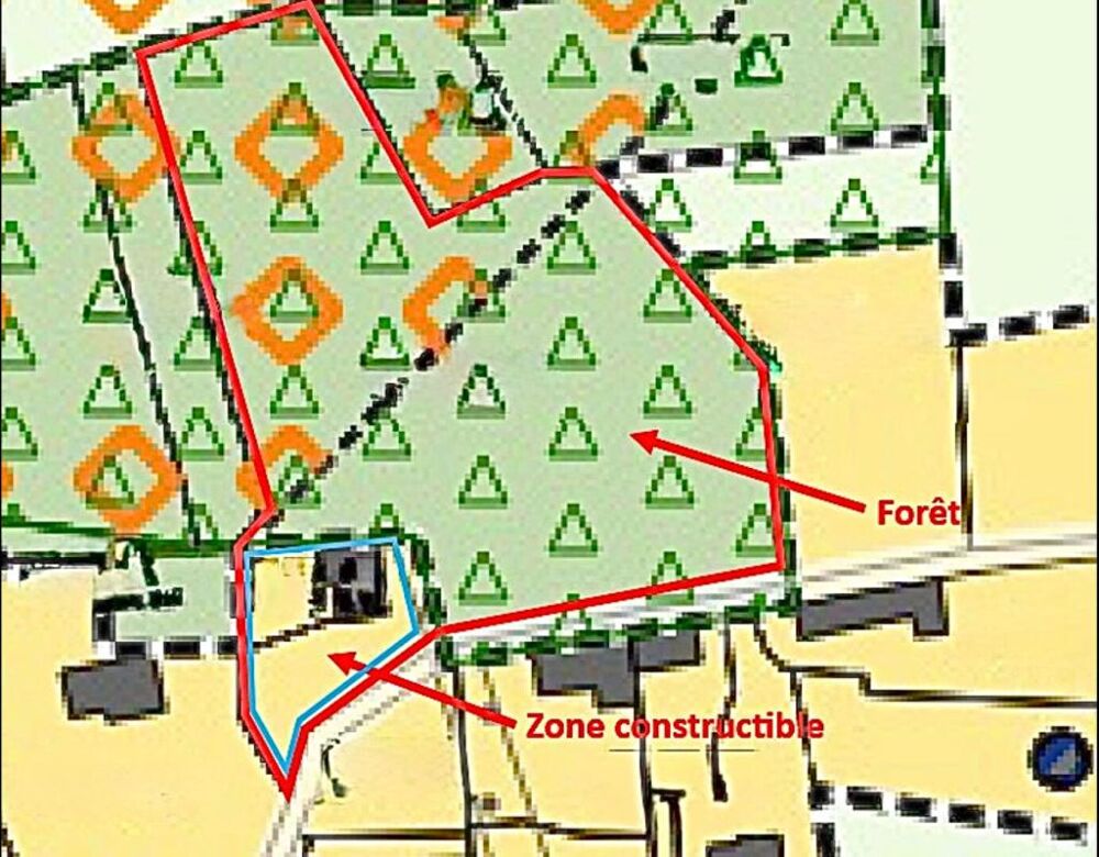 Vente Terrain Champier - Terrain constructible de 700 m2 avec foret de 6000m2 Champier