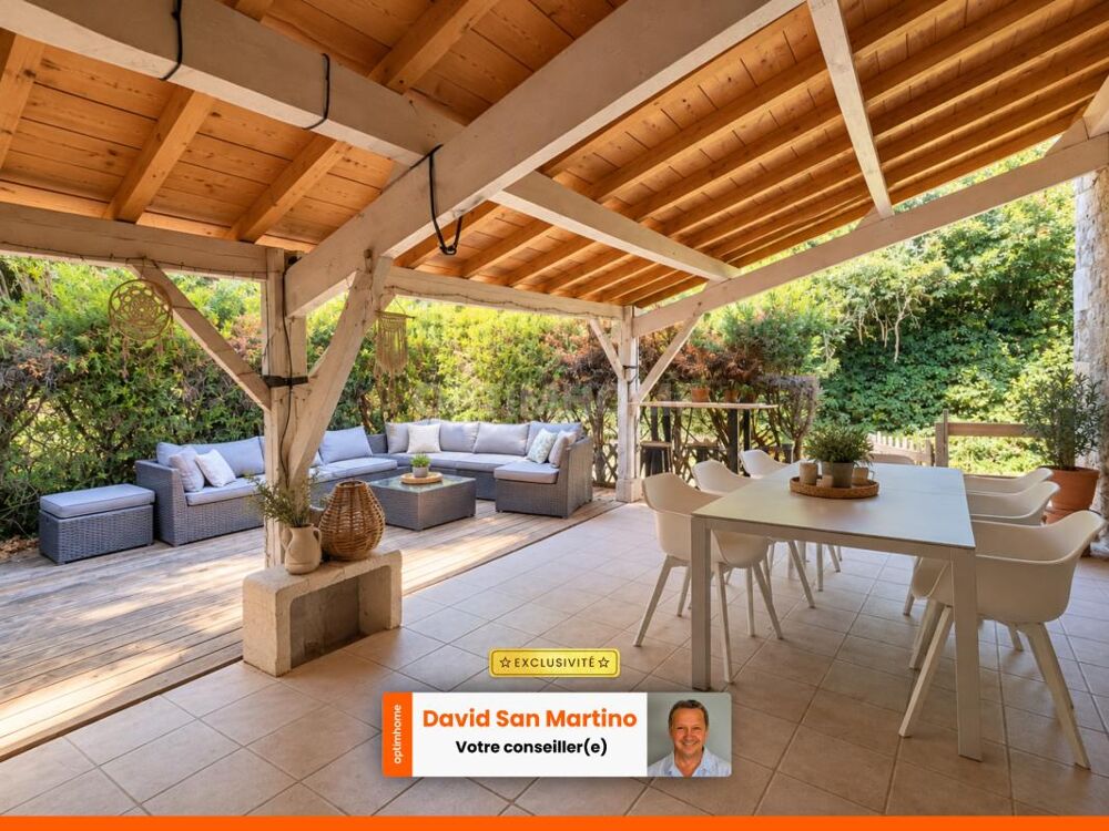 Maison en pierre - charme - terrasse couverte et petit jardin - 3 chambres  La Romieu 32480