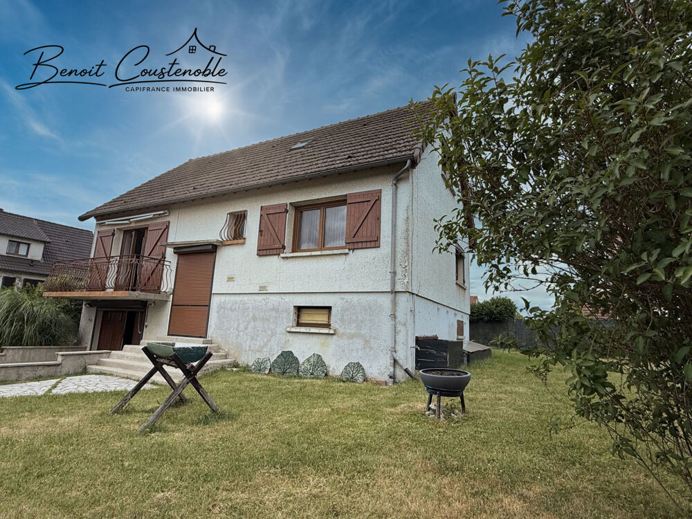 Venoy - Maison 103 m² - 4 chambres - Sous-sol total - Garage indépendant - Terrain 739 m²