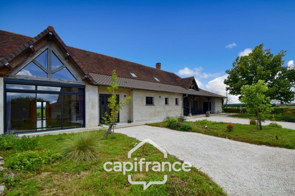   Dpt de SAONE ET LOIRE(71), à vendre MONTPONT EN BRESSE (71470)maison avec gîte et chambres d'hôtes P12 de 470 m² - Terrain de 4 