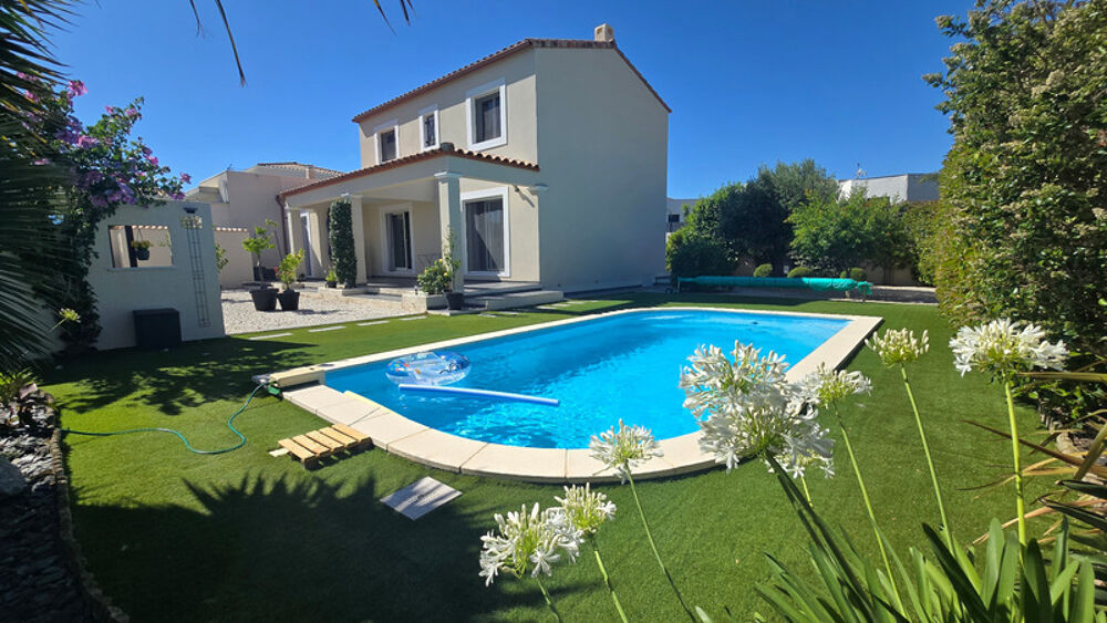 Exclusivité ! Maison à vendre 5 pièces SAUVIAN (34) piscine, garage, sans vis à vie, proche de la mer