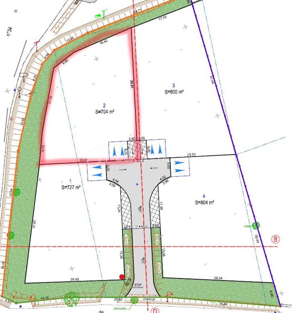 Vente Terrain Terrain de 704m2 à Saint-Christol Saint christol