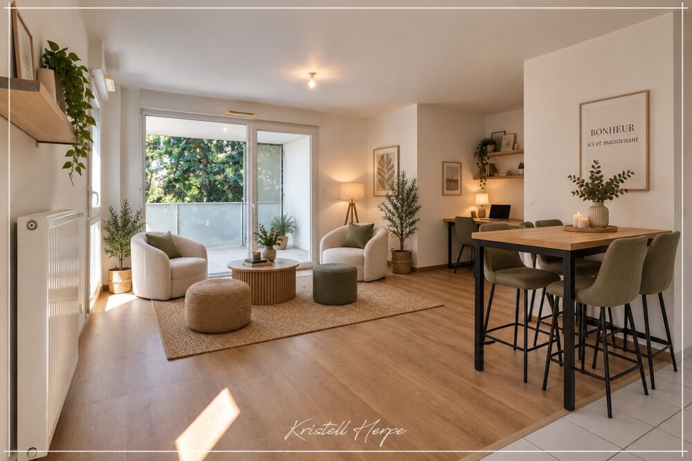 Appartement à vendre 3 pièces NANTES (44) T3 avec grand balcon  Vue verdoyante  2 stationnements
