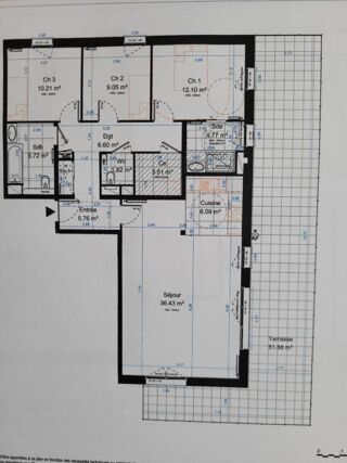  Appartement � vendre 4 pi�ces 103 m�