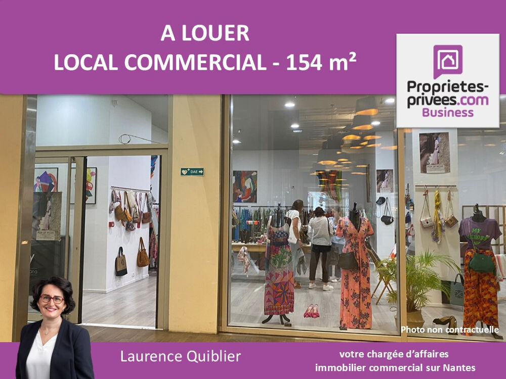   NANTES CENTRE - LOCAL COMMERCIAL PMR, 154 m², GRANDE VITRINE 