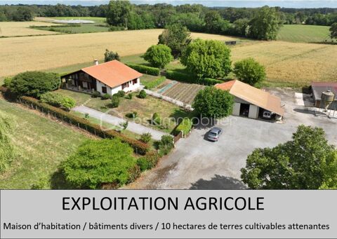   Propri�t� avec maison, d�pendances et 10 ha de terres agricoles planes et irrigables Propri�t�/ch�teau - 6 pi�ce(s) - 160 m�
