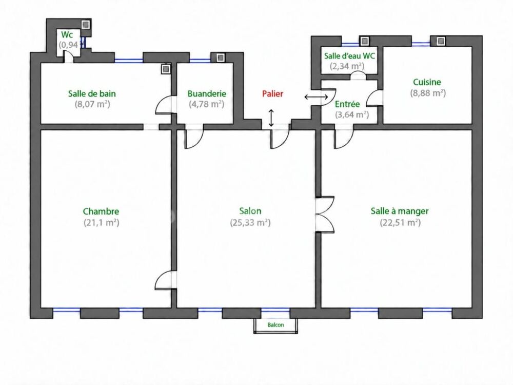 à vendre  Appartement Versailles (78000)