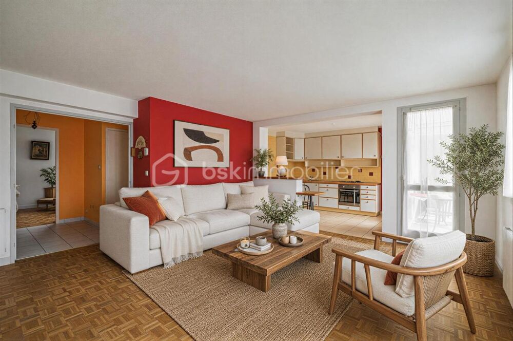 Aix-les-Bains  T3 traversant avec ascenseur, balcon et terrasse