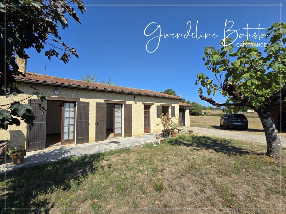SOUS OFFRE - Maison Plain-pied 84m² - 3 Chambres - Terrain 1200m² avec vue dégagée - GINESTET