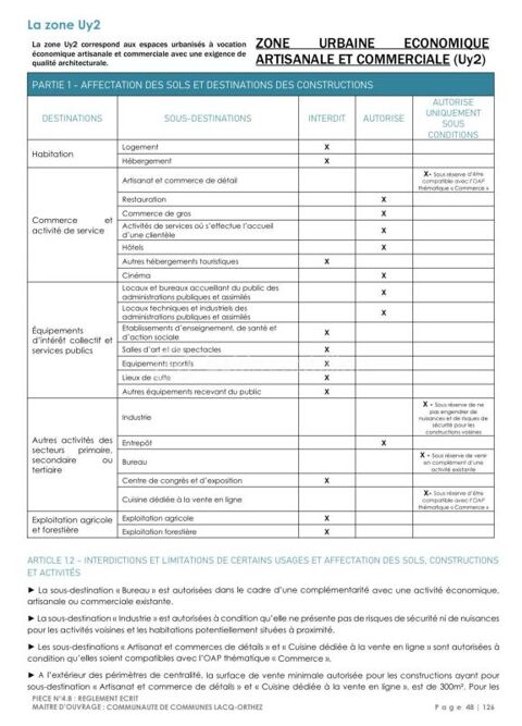   À vendre – Terrain constructible idéal activité artisanale / commerciale sur Abos 
