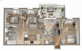  Appartement � vendre 4 pi�ces 76 m�