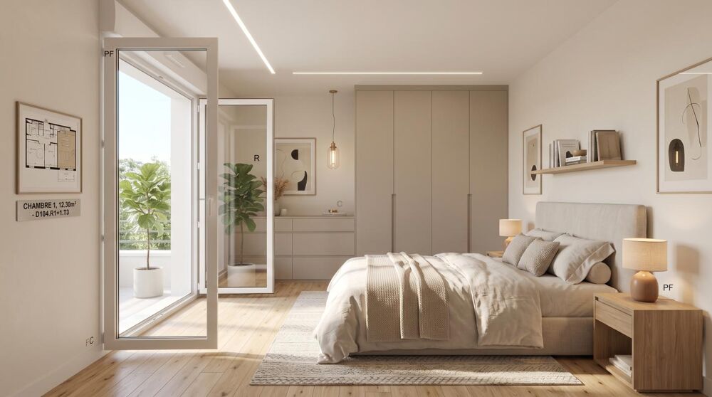 Vente Appartement ANDRÉSY – T3 NEUF AVEC BALCON avec parking a deux pas de la GARE Andresy